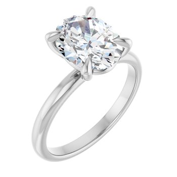 The Emma 2.00ct Oval cut Lab Grown Diamond Solitaire Engagement Ring