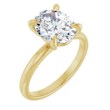 The Emma 2.00ct Oval cut Lab Grown Diamond Solitaire Engagement Ring