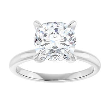 The Emma 2.00ct Elongated Cushion cut Lab Grown Diamond Solitaire Engagement Ring