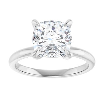 The Emma 2.00ct Cushion cut Lab Grown Diamond Solitaire Engagement Ring