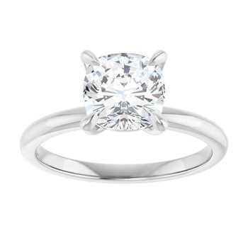 The Emma 1.50ct Elongated Cushion cut Lab Grown Diamond Solitaire Engagement Ring