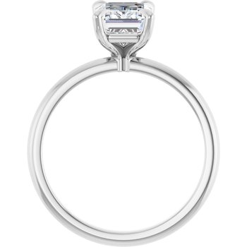 The Emma 1.50ct Emerald cut Lab Grown Diamond Solitaire Engagement Ring