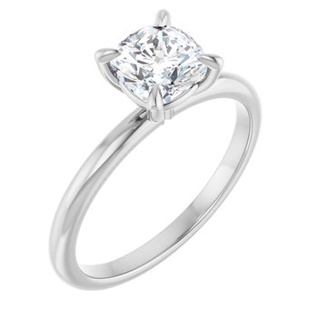 The Emma 1.00ct Cushion cut Lab Grown Diamond Solitaire Engagement Ring