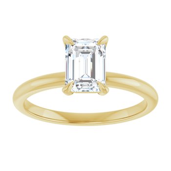 The Emma 1.00ct Emerald cut Lab Grown Diamond Solitaire Engagement Ring