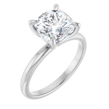 The Emma 2.00ct Cushion cut Lab Grown Diamond Solitaire Engagement Ring