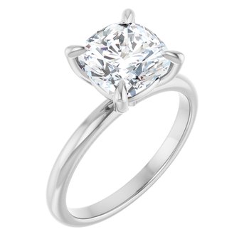 The Emma 2.00ct Elongated Cushion cut Lab Grown Diamond Solitaire Engagement Ring