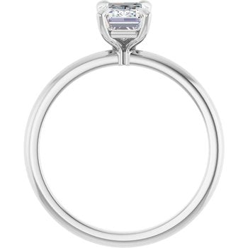 The Emma 1.00ct Emerald cut Lab Grown Diamond Solitaire Engagement Ring