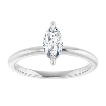 The Emma 0.50ct Marquise cut Lab Grown Diamond Solitaire Engagement Ring