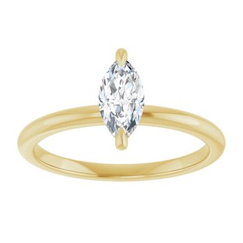 The Emma 0.50ct Marquise cut Lab Grown Diamond Solitaire Engagement Ring