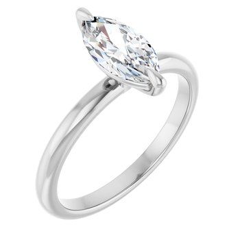 The Emma 1.00ct Marquise cut Lab Grown Diamond Solitaire Engagement Ring