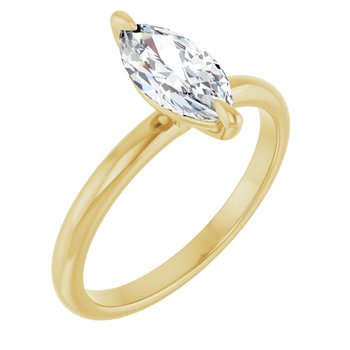The Emma 1.00ct Marquise cut Lab Grown Diamond Solitaire Engagement Ring