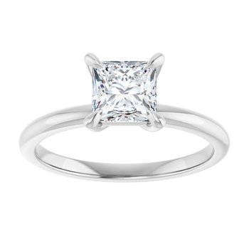 The Emma 1.00ct Princess cut Lab Grown Diamond Solitaire Engagement Ring