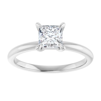 The Emma 0.50ct Princess cut Lab Grown Diamond Solitaire Engagement Ring