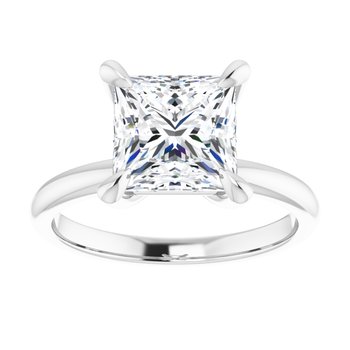 The Emma 2.00ct Princess cut Lab Grown Diamond Solitaire Engagement Ring