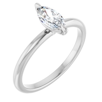 The Emma 0.50ct Marquise cut Lab Grown Diamond Solitaire Engagement Ring