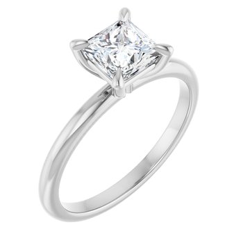 The Emma 1.00ct Princess cut Lab Grown Diamond Solitaire Engagement Ring