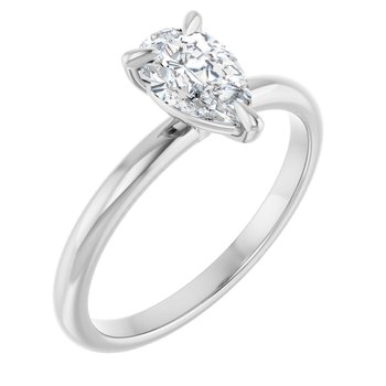 The Emma 1.00ct Pear cut Lab Grown Diamond Solitaire Engagement Ring