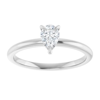 The Emma 0.50ct Pear cut Lab Grown Diamond Solitaire Engagement Ring