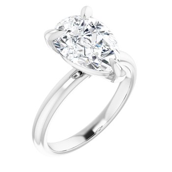 The Emma 3.00ct Pear cut Lab Grown Diamond Solitaire Engagement Ring