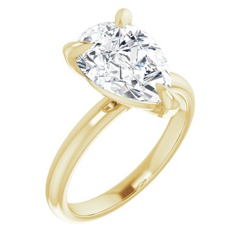 The Emma 3.00ct Pear cut Lab Grown Diamond Solitaire Engagement Ring