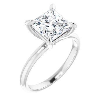 The Emma 2.00ct Princess cut Lab Grown Diamond Solitaire Engagement Ring