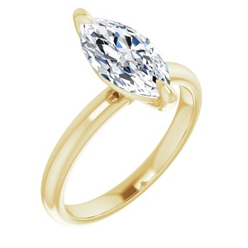 The Emma 1.50ct Marquise cut Lab Grown Diamond Solitaire Engagement Ring