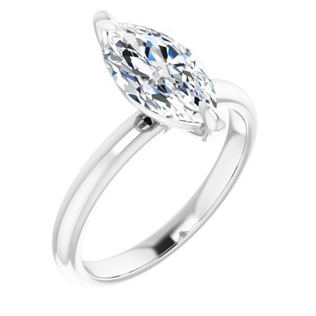 The Emma 1.50ct Marquise cut Lab Grown Diamond Solitaire Engagement Ring