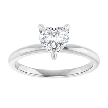 The Emma 1.00ct Heart cut Lab Grown Diamond Solitaire Engagement Ring