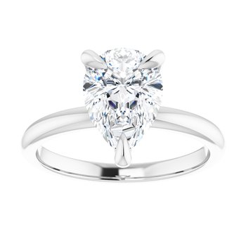 The Emma 2.00ct Pear cut Lab Grown Diamond Solitaire Engagement Ring