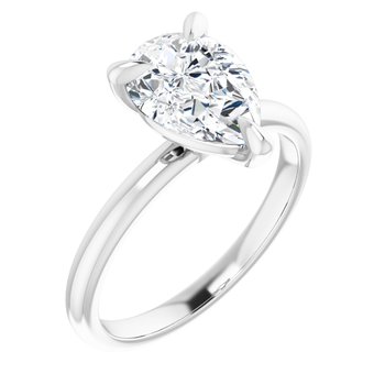 The Emma 2.00ct Pear cut Lab Grown Diamond Solitaire Engagement Ring