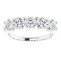 1.50ct Round Lab Grown Diamond 5 Stone U Claw Ring