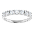 0.70ct Round Lab Grown Diamond 7 Stone U Claw Ring