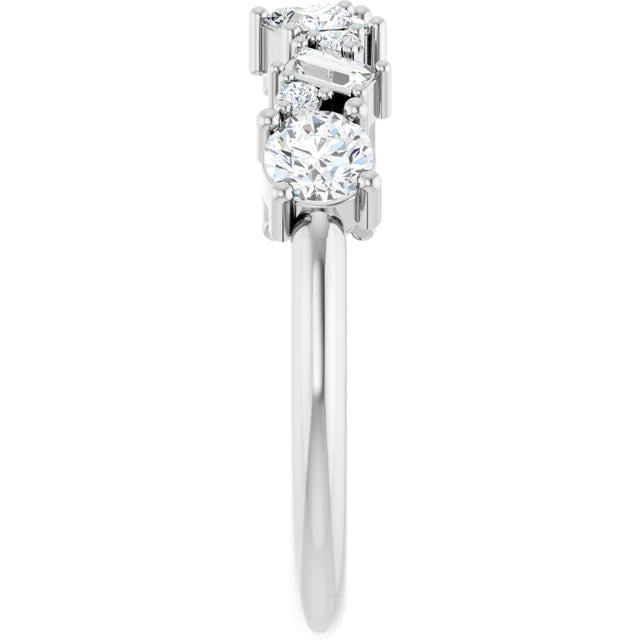0.90ct Multishape Cluster Lab Grown Diamond Ring