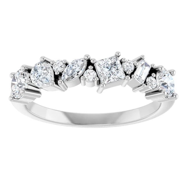 0.90ct Multishape Cluster Lab Grown Diamond Ring