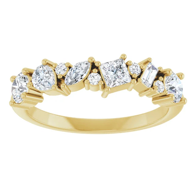 0.90ct Multishape Cluster Lab Grown Diamond Ring