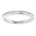 0.15ct Round Lab Grown Diamond Channel Set Half Eternity