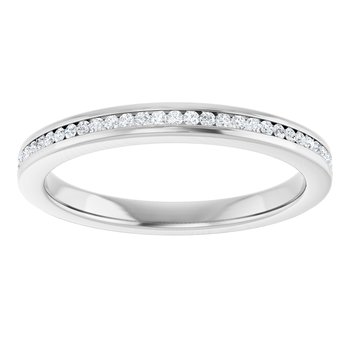 0.15ct Round Lab Grown Diamond Channel Set Half Eternity