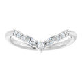 0.25ctw Round and Marquise Ring Enhancer Contour Band
