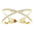 0.20ct Diamond Crossover Ring in 14k Gold