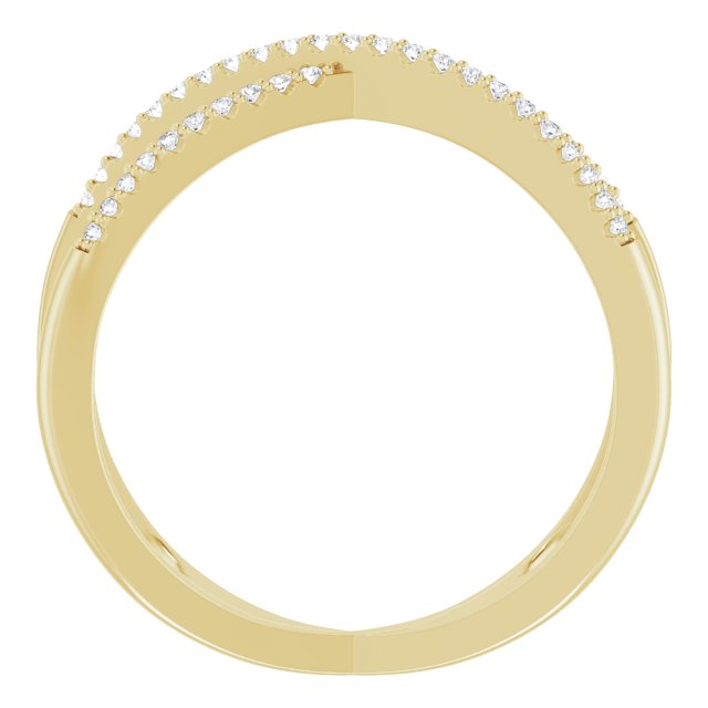 0.20ct Diamond Crossover Ring in 14k Gold