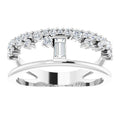 The Las Vegas Collection 0.60ct Lab Grown Diamond Scattered Baguette Ring