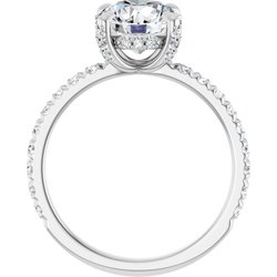 The Carolina 2.45ctw Round cut Lab Grown Diamond Engagement Ring