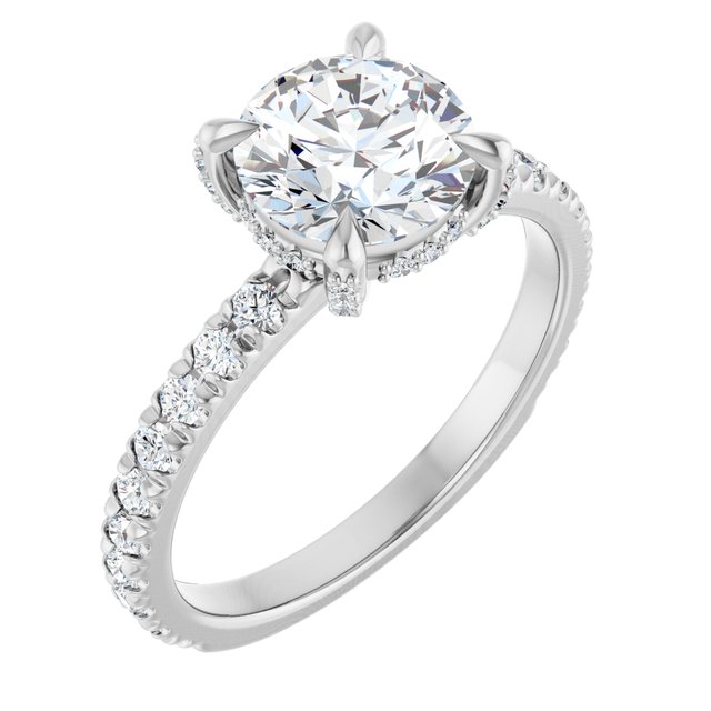 The Carolina 1.90ctw Round cut Lab Grown Diamond Engagement Ring