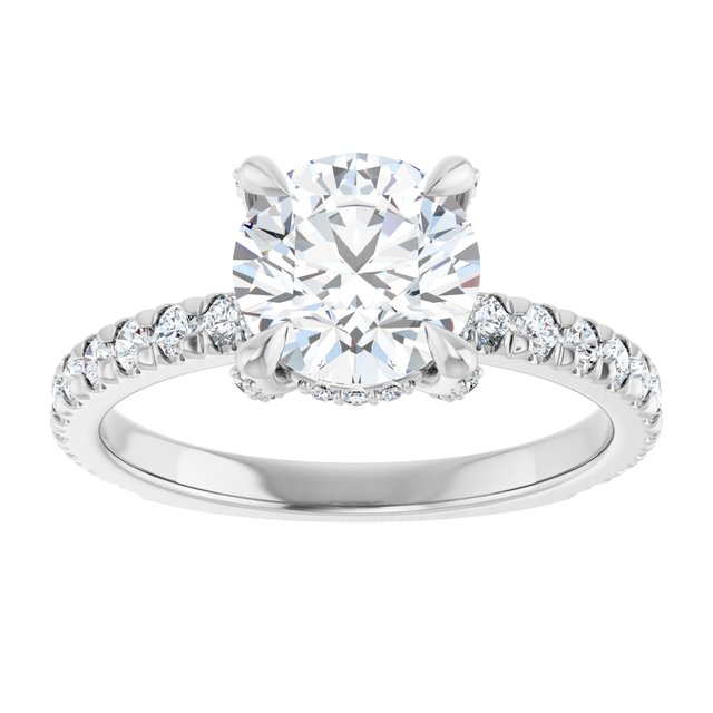 The Carolina 1.90ctw Round cut Lab Grown Diamond Engagement Ring