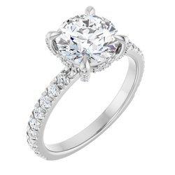 The Carolina 2.45ctw Round cut Lab Grown Diamond Engagement Ring