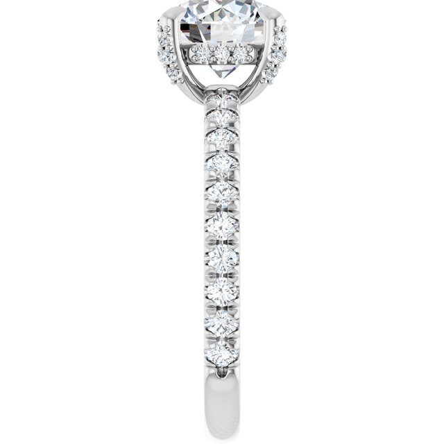 The Carolina 1.90ctw Round cut Lab Grown Diamond Engagement Ring