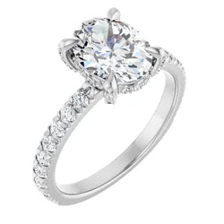 The Carolina 1.90ctw Oval cut Lab Grown Diamond Engagement Ring