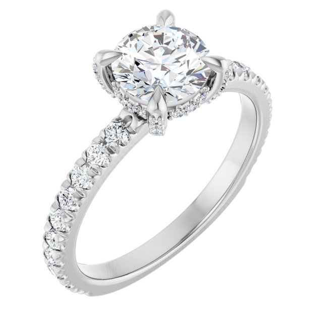 The Carolina 1.40ctw Round cut Lab Grown Diamond Engagement Ring