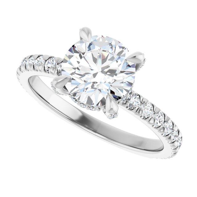 The Carolina 1.90ctw Round cut Lab Grown Diamond Engagement Ring