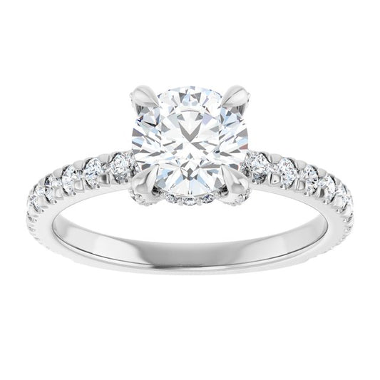 The Carolina 1.40ctw Round cut Lab Grown Diamond Engagement Ring